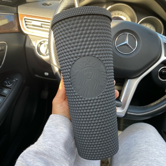 2019 Matte Black 3D Studded Starbucks Tumbler Cup - Picture 2 of 6